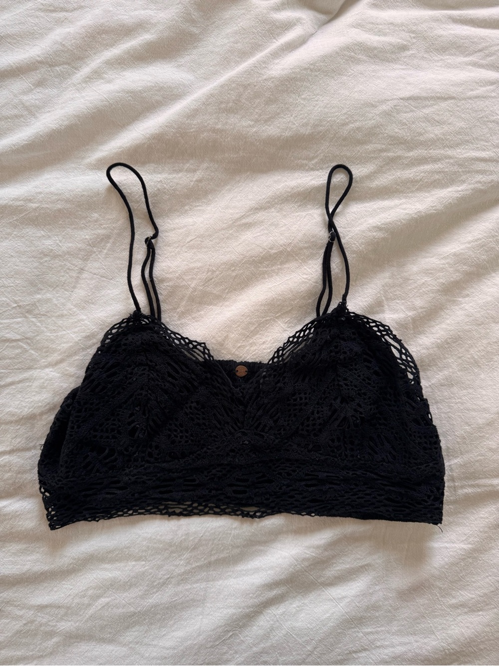 CLEARANCE - Free People Black Crochet Bralette